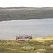 Rauhellern turisthytte på Hardangervidda august 2011, tatt fra høyden i nord, på vei mot Halnebåten.