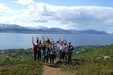 Fra Junkerfjellet ser en blant annet Saltfjorden, Småtindan og Sandhornøya