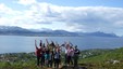 Fra Junkerfjellet ser en blant annet Saltfjorden, Småtindan og Sandhornøya