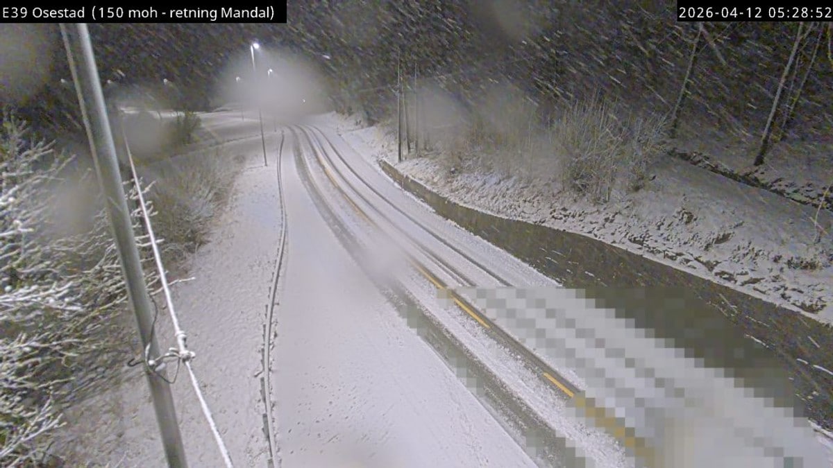 Sn&oslash; skaper trafikkaos p&aring; S&oslash;rlandet