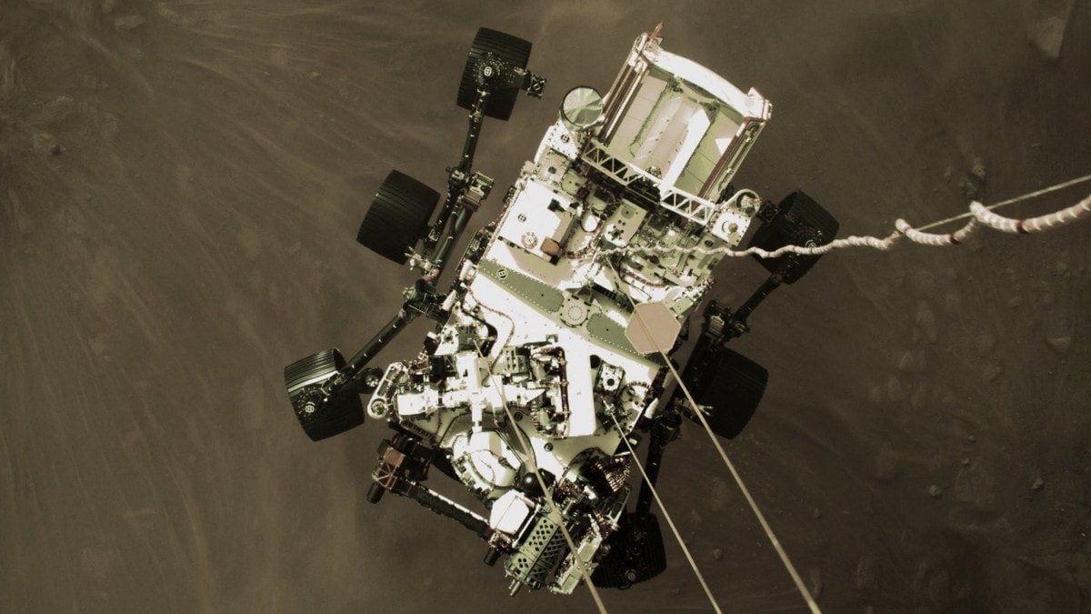 Offentliggjør bilde av Mars-landing