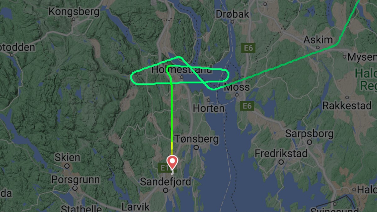 Passasjerfly nødlandet på Torp