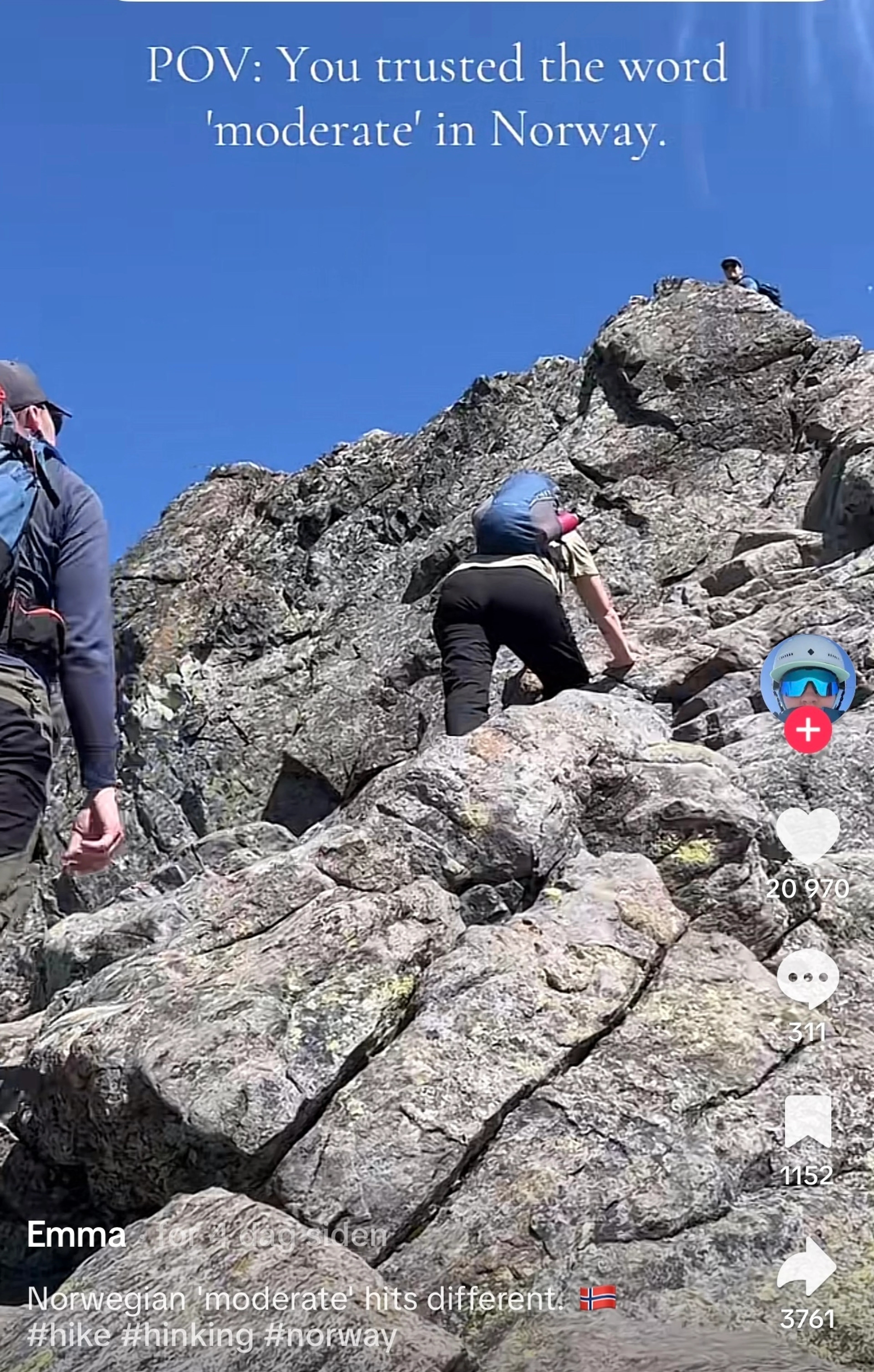 Uforeberdte turister på turstier