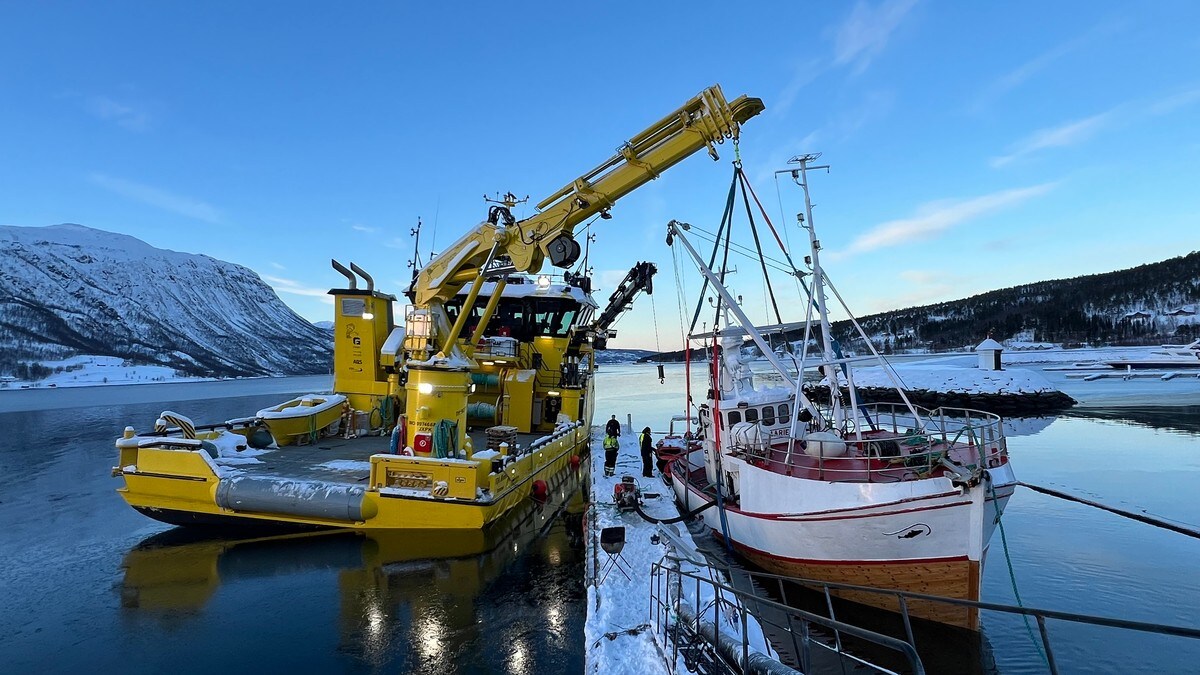 Senket av «Ingunn»: Nå er «Pia Marie» hevet