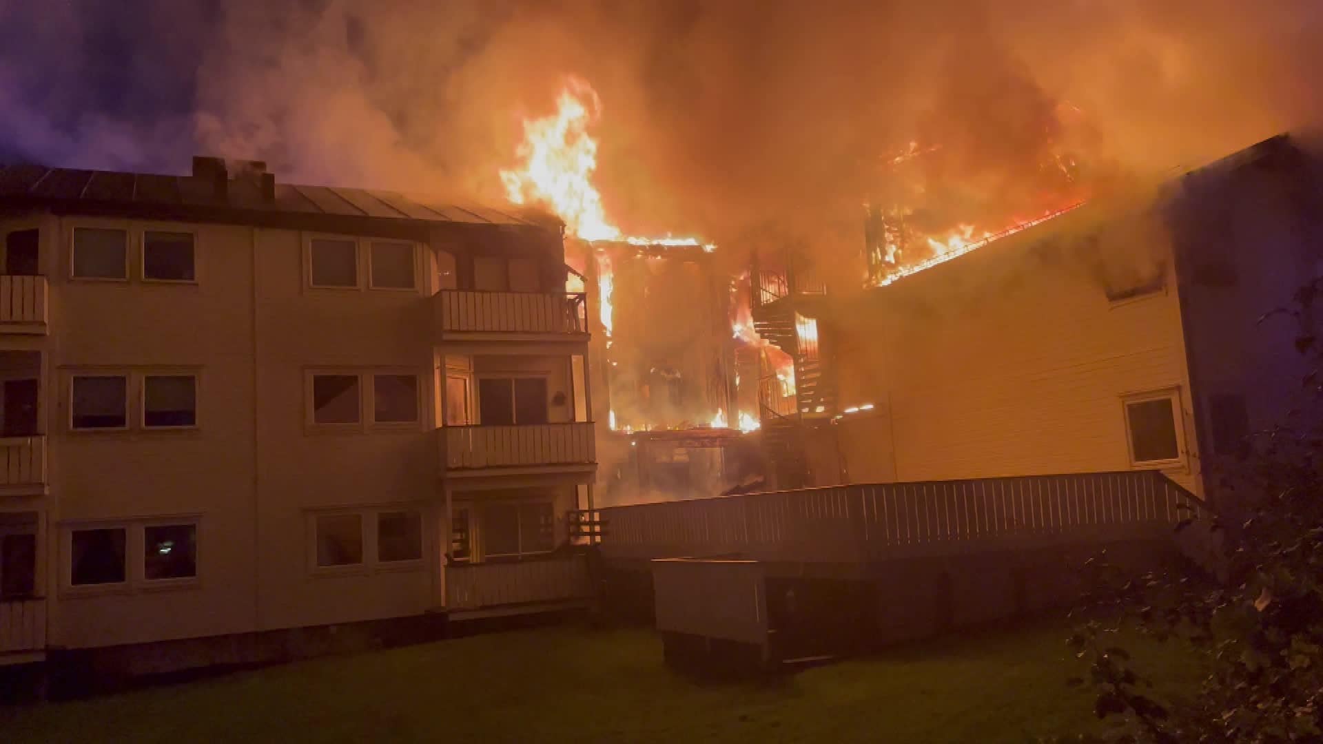 Brann i Rønvika i Bodø