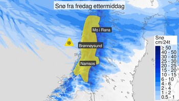 Snø Rellingen Farevarsel for snø i Trøndelag og Nordland: Vinteren returnerer til ...