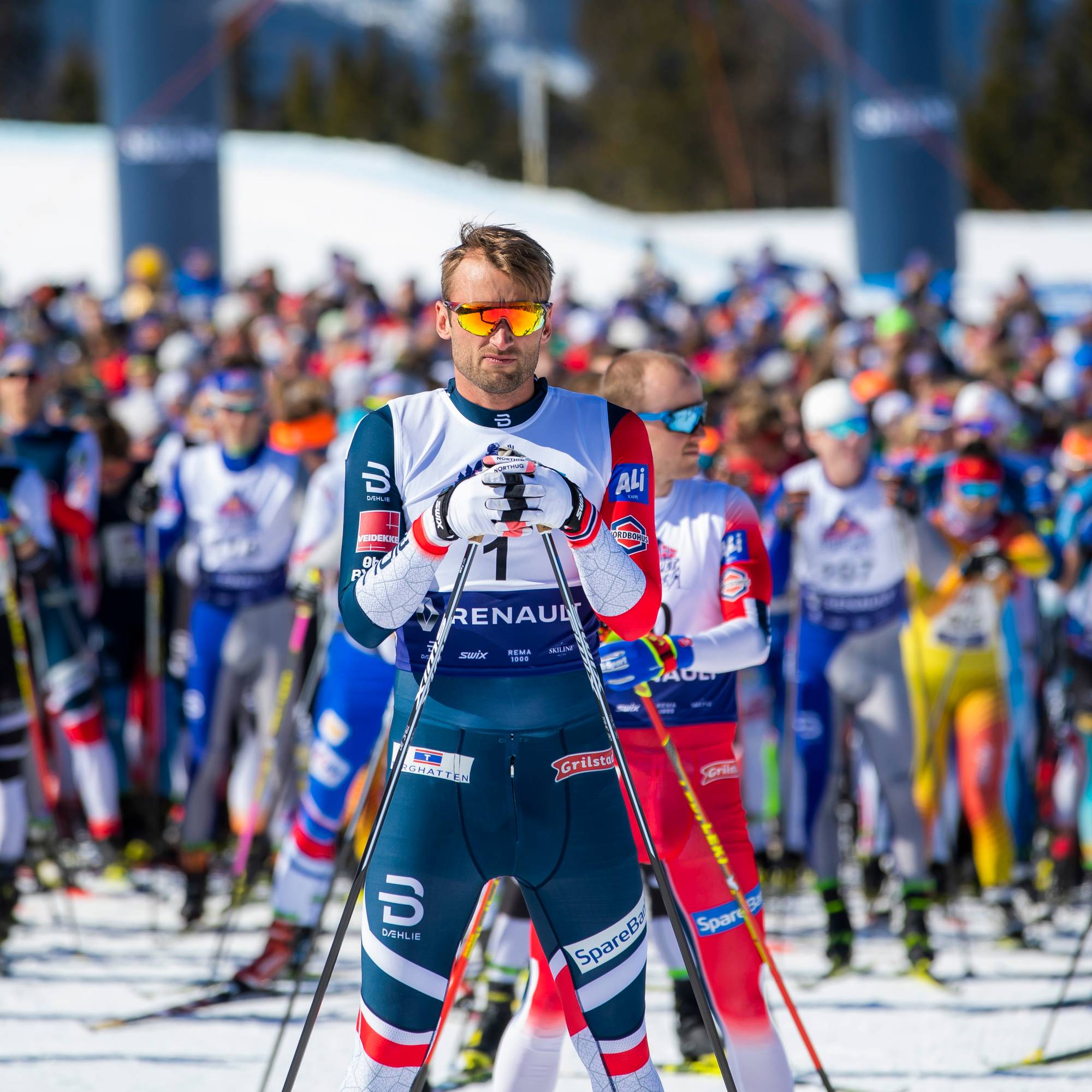 Hafjell 20190413.
Petter Northug før starten i showrennet Janteloppet på Hafjell lørdag.
Foto: Håkon Mosvold Larsen / NTB scanpix