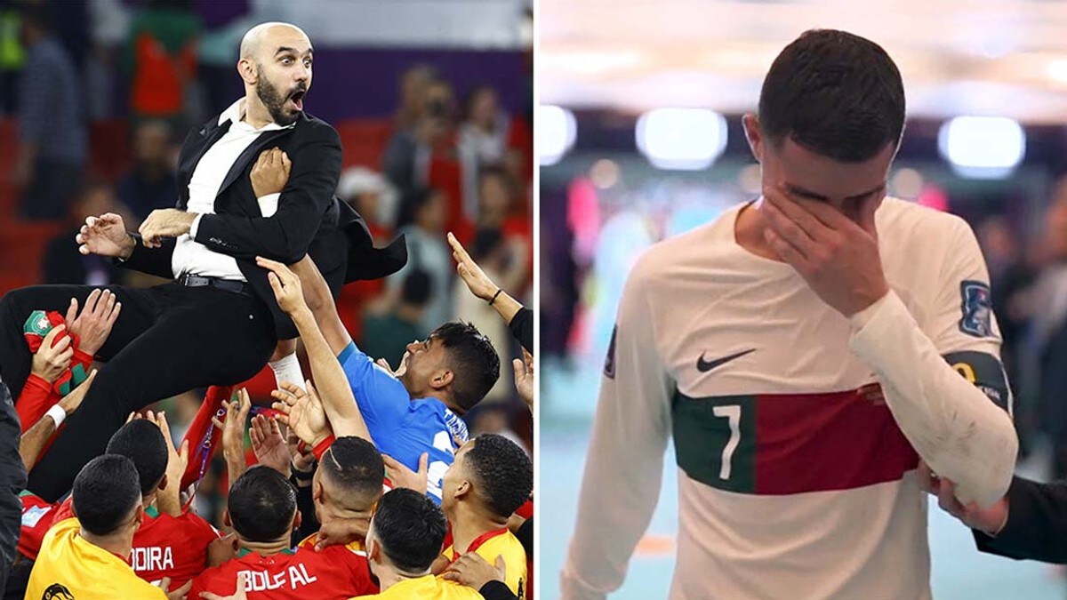 Marokko med historisk bragd – Ronaldo i tårer etter VM-exit