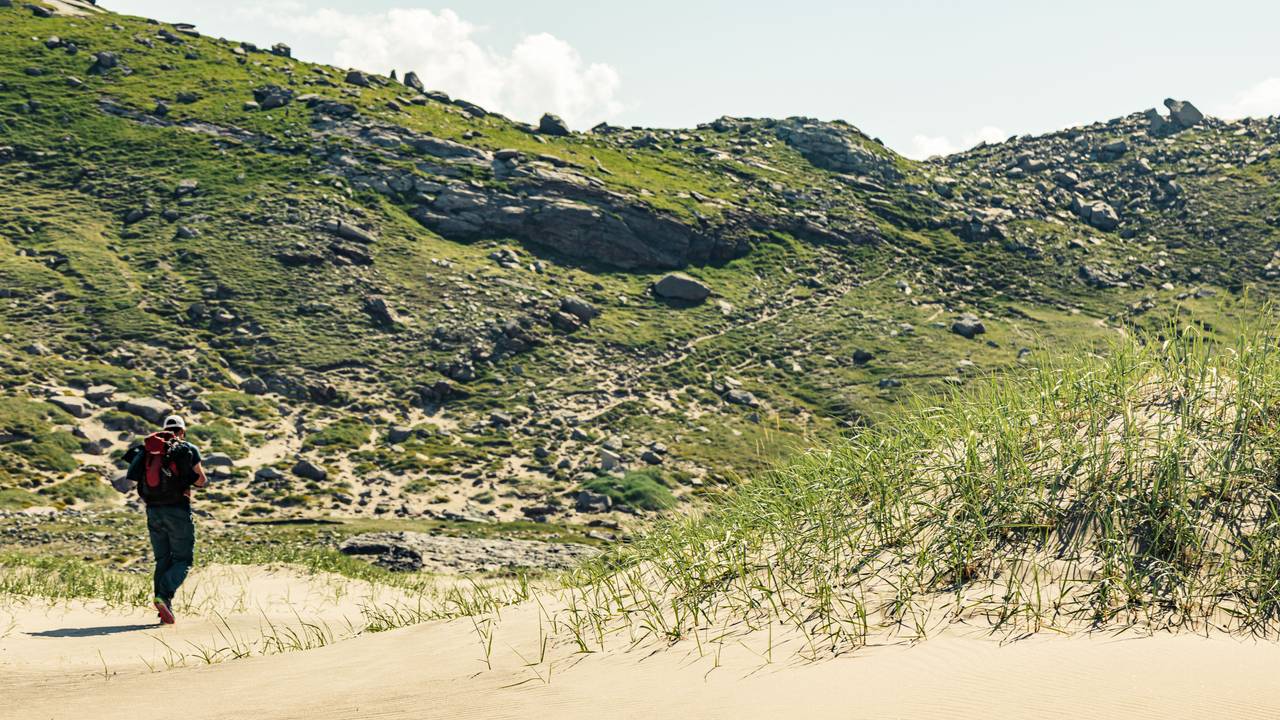 Strandrug på Bunessanden
