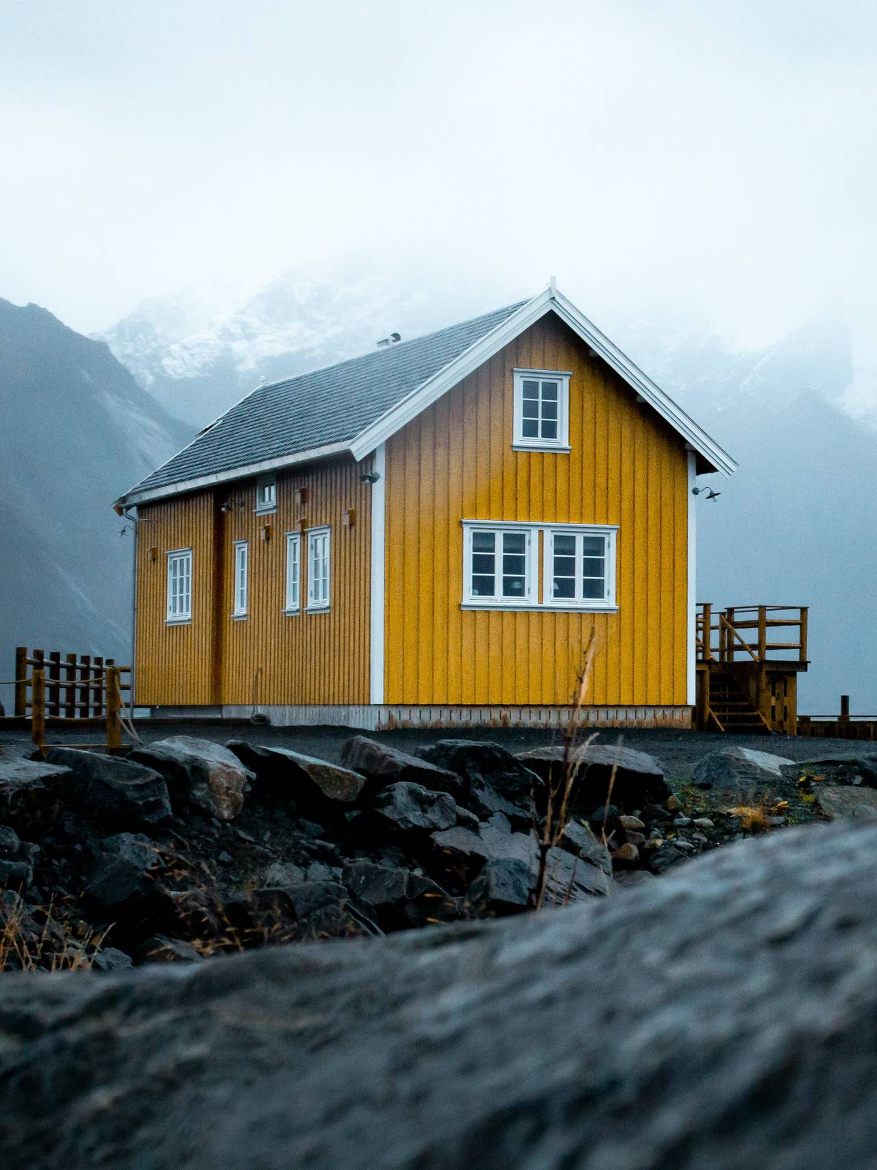 Hus i Lofoten.