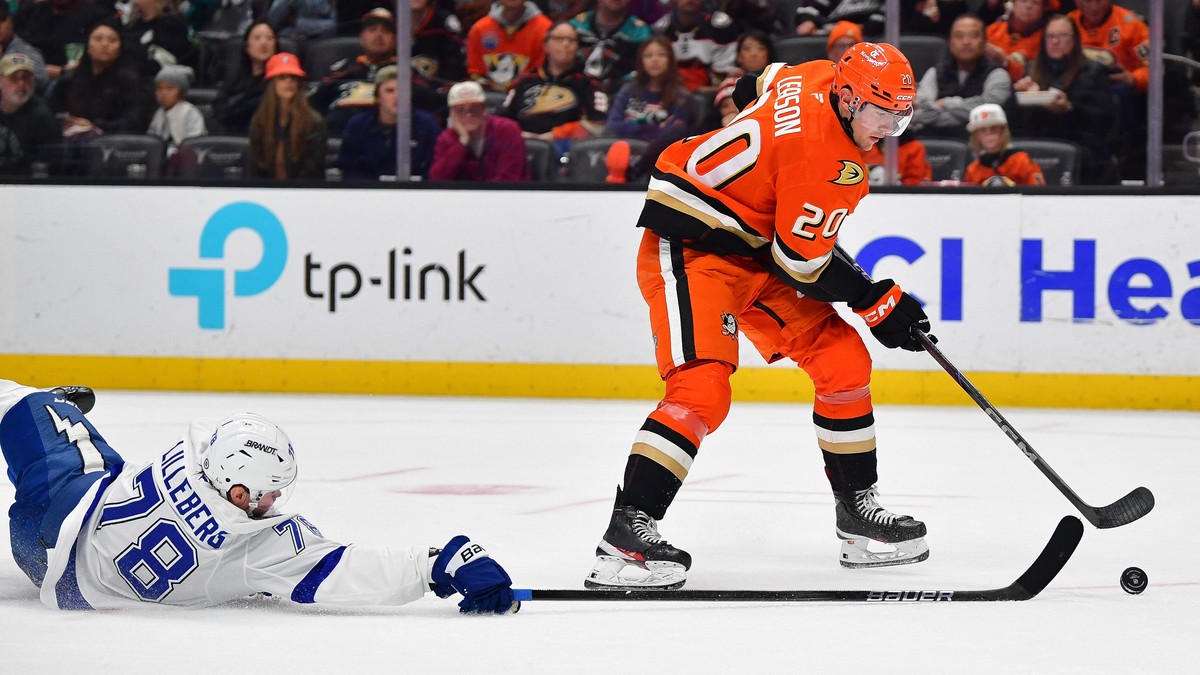 Emil Lillebergs Tampa Bay tapte mot Anaheim Ducks