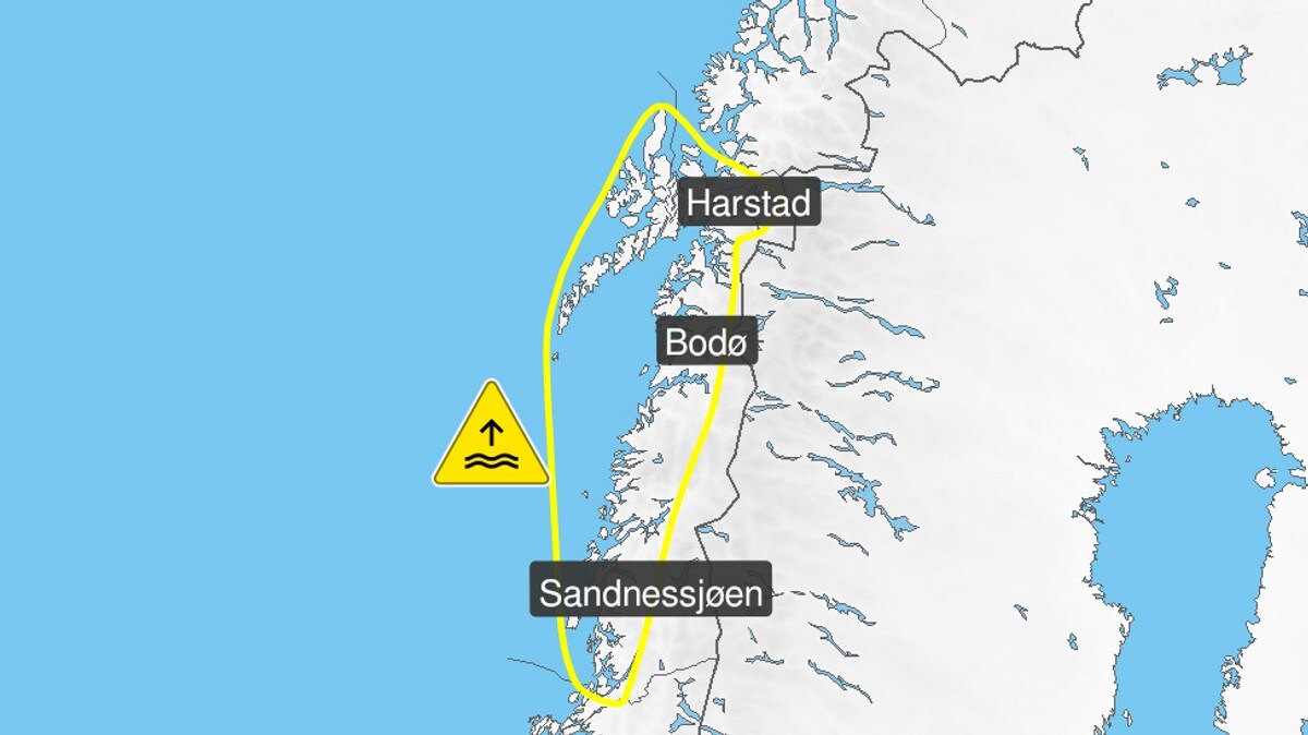 Sender ut gult farevarsel for høy vannstand
