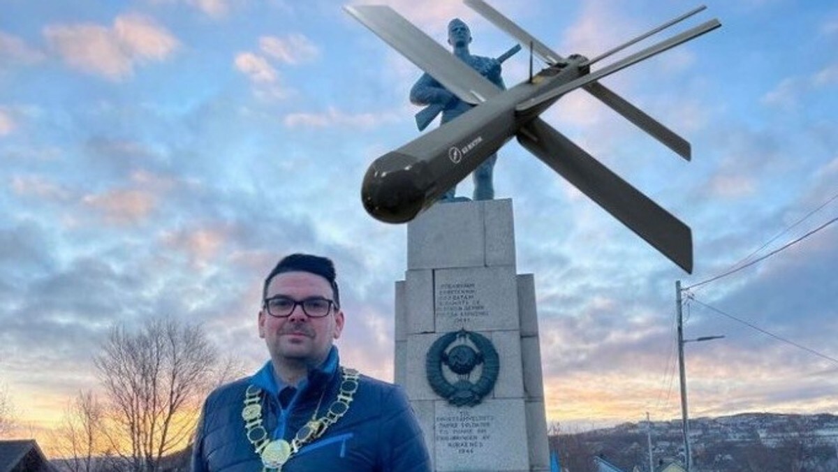 Russisk angrepsdrone mot hodet: Ordfører truet på Facebook
