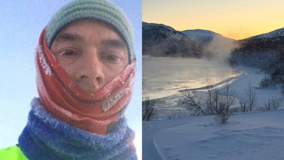 Løp 10 kilometer i 31 minus: – Ingenting i været stopper meg