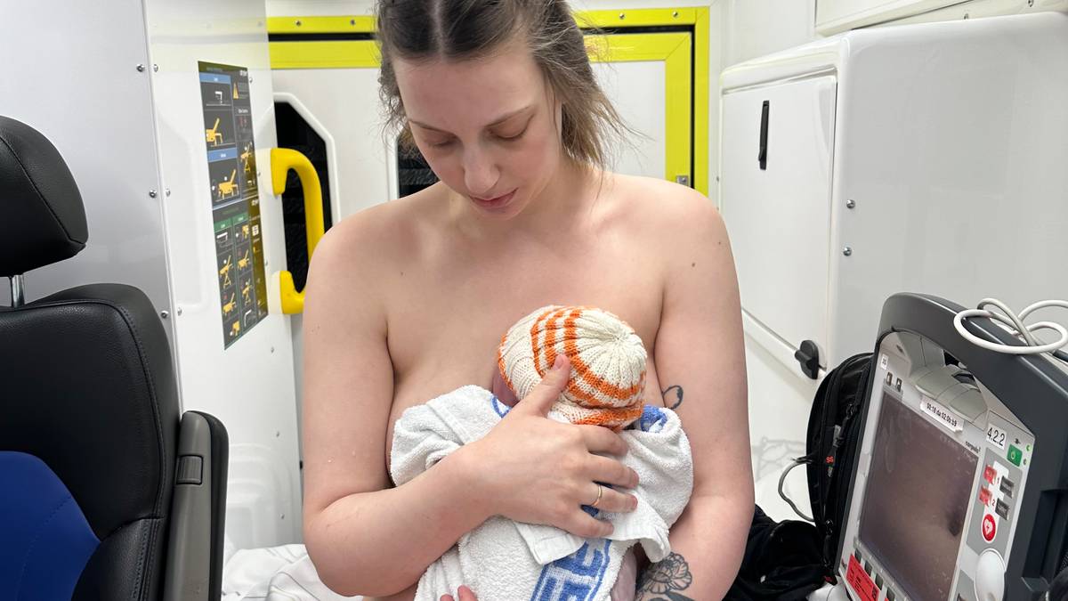Ingeborg fekk draumefødsel i ambulanse