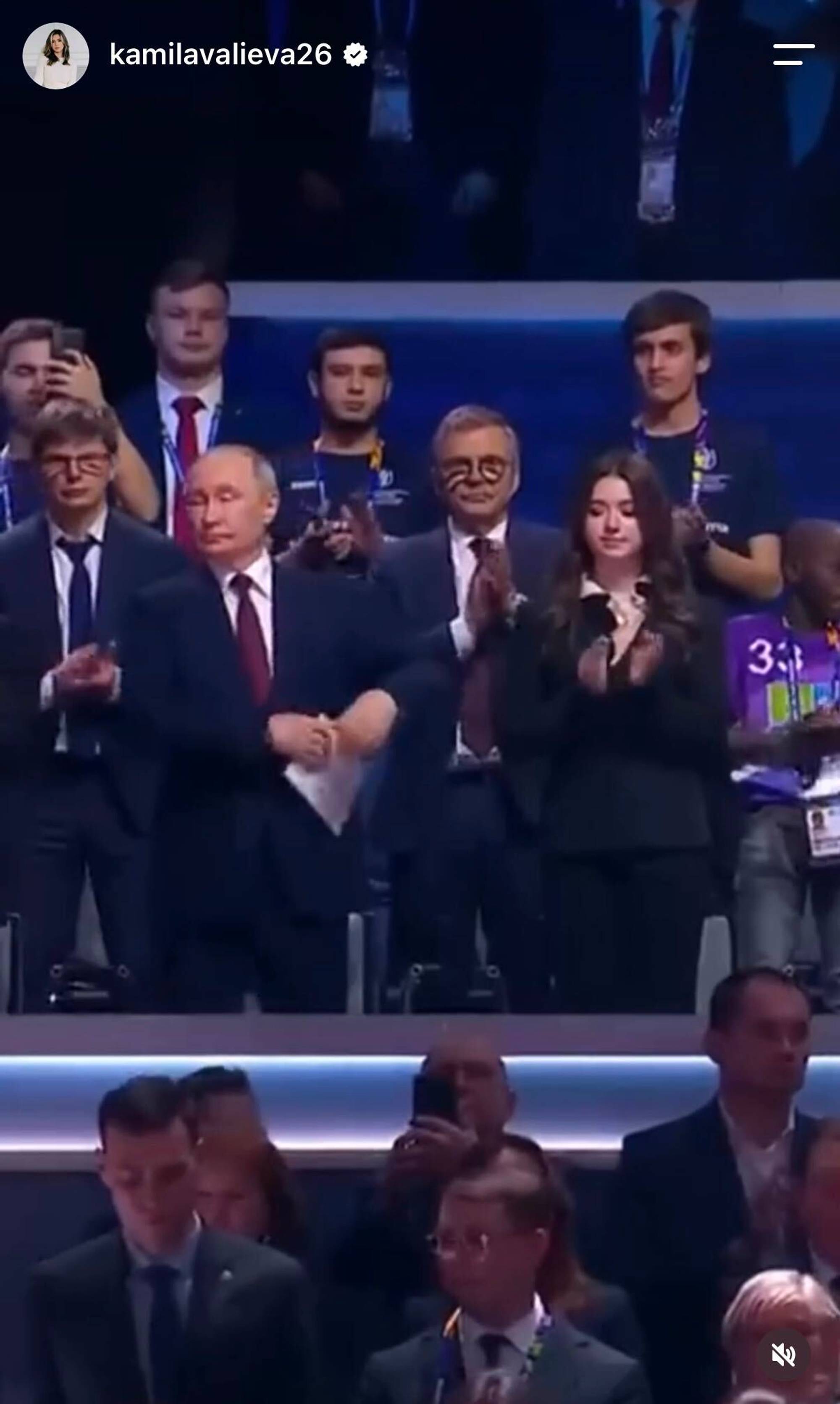 Kamila Valieva og Vladimir Putin