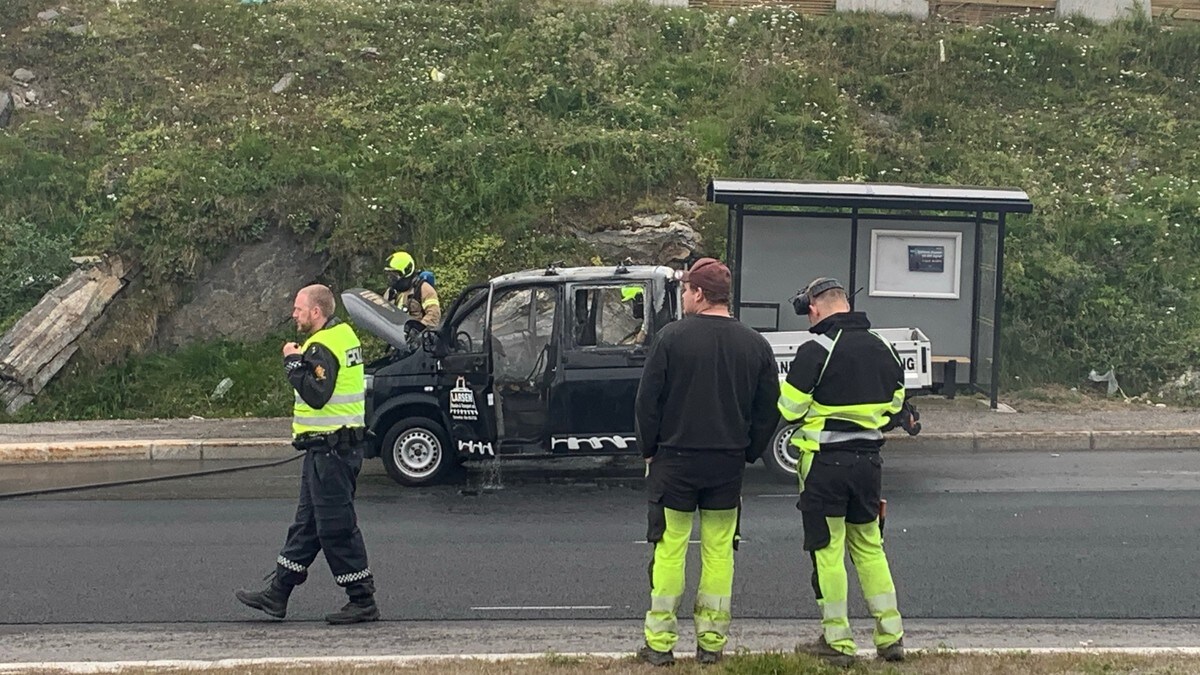 Slukket bilbrann i Hammerfest