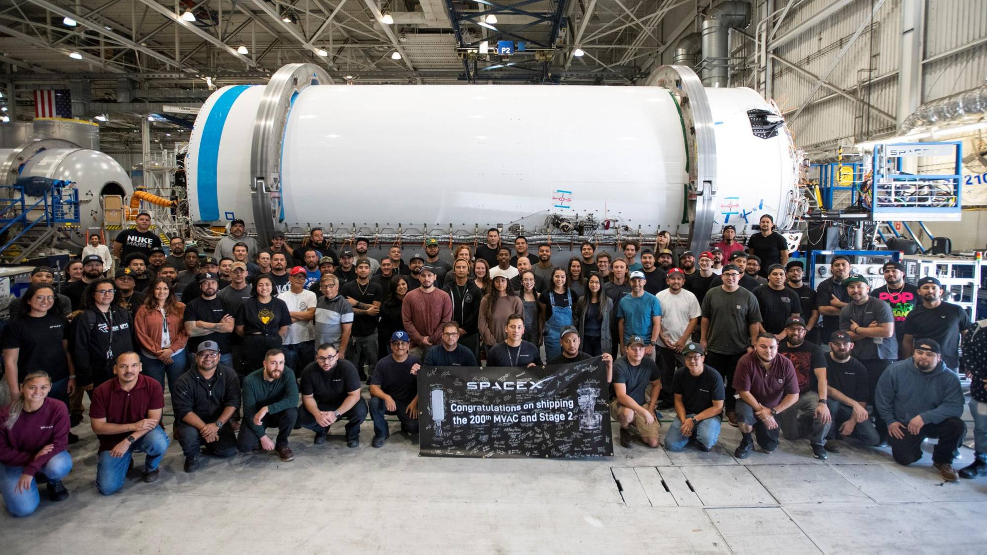 Andretrinnet til en SpaceX Falcom 9 rakett