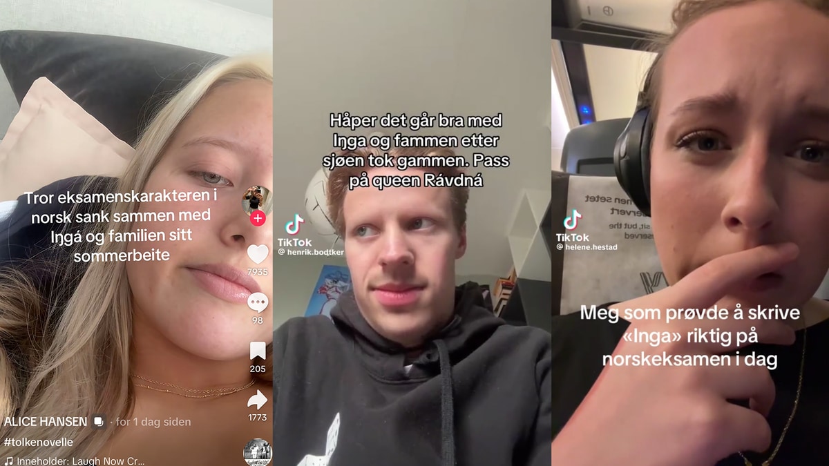Norskeksamen tar av på Tiktok