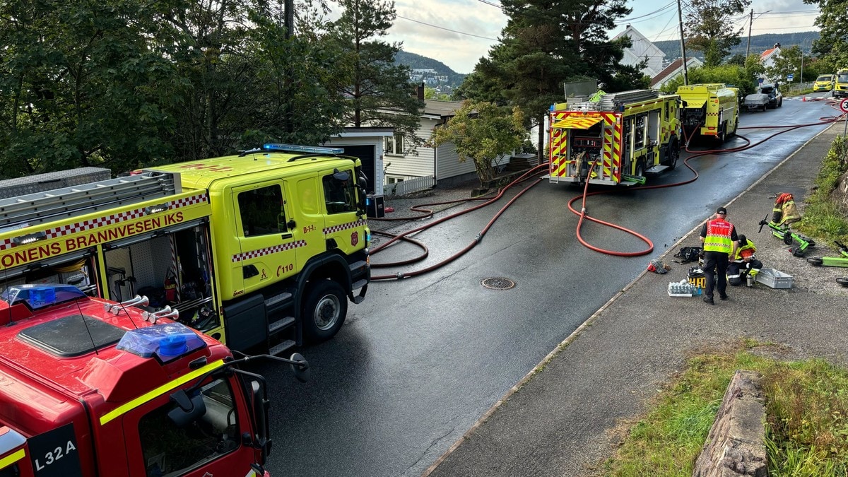 Politiet mistenker at boligbrann i Drammen er påsatt