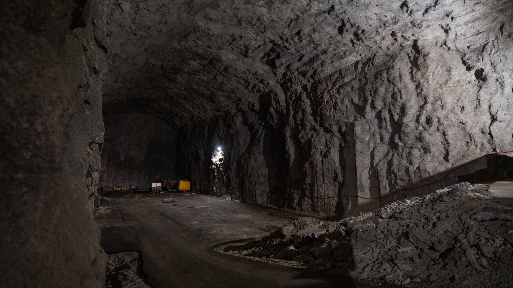 Fjellhallen tåler all ytre påvirkning, inkludert en atombombe.