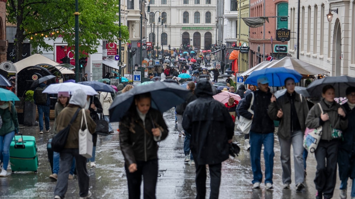 regn i oslo FOTO: Heiko Junge/NTB