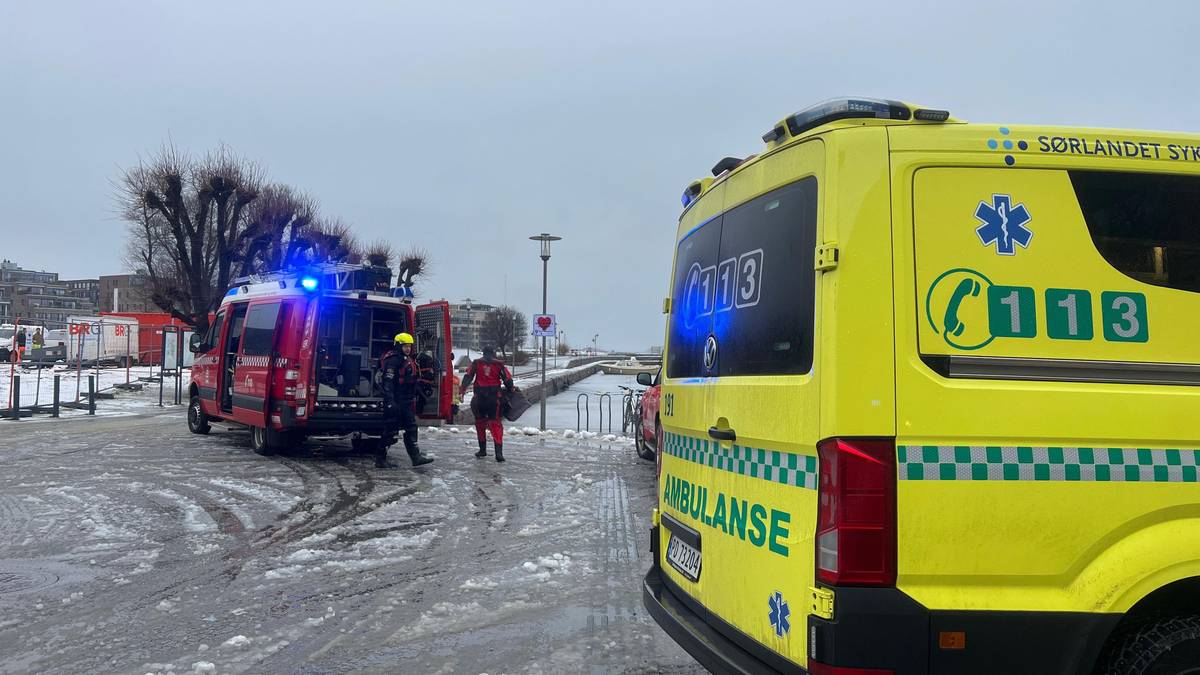 Discovery of a person in the sea in Kristiansand