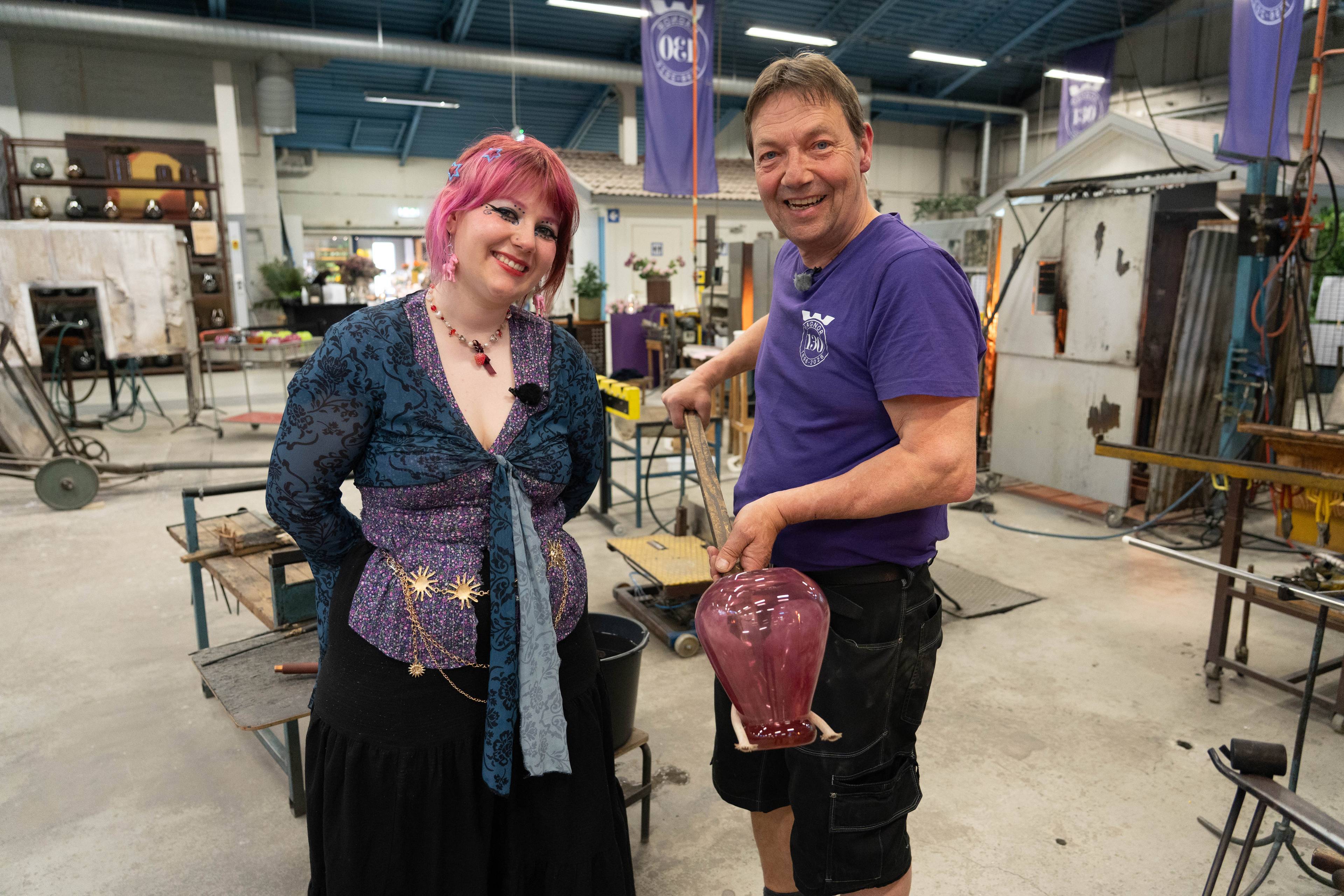 Maud Angelica Behn på Magnor Glassverk