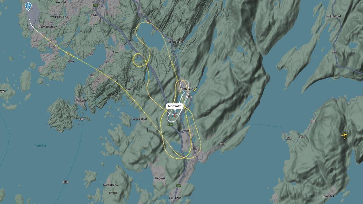 Småfly har truleg gått ned i vatn