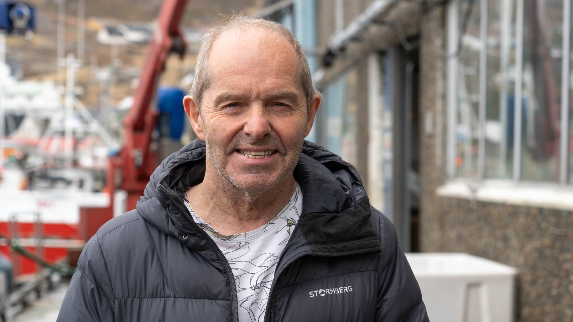 Bjørn Ronald Olsen, daglig leder i Cape Fish, på fiskebruket hans i Honningsvåg
