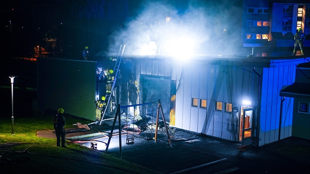 Brann i barnehage på Furuset – fremstår som påsatt
