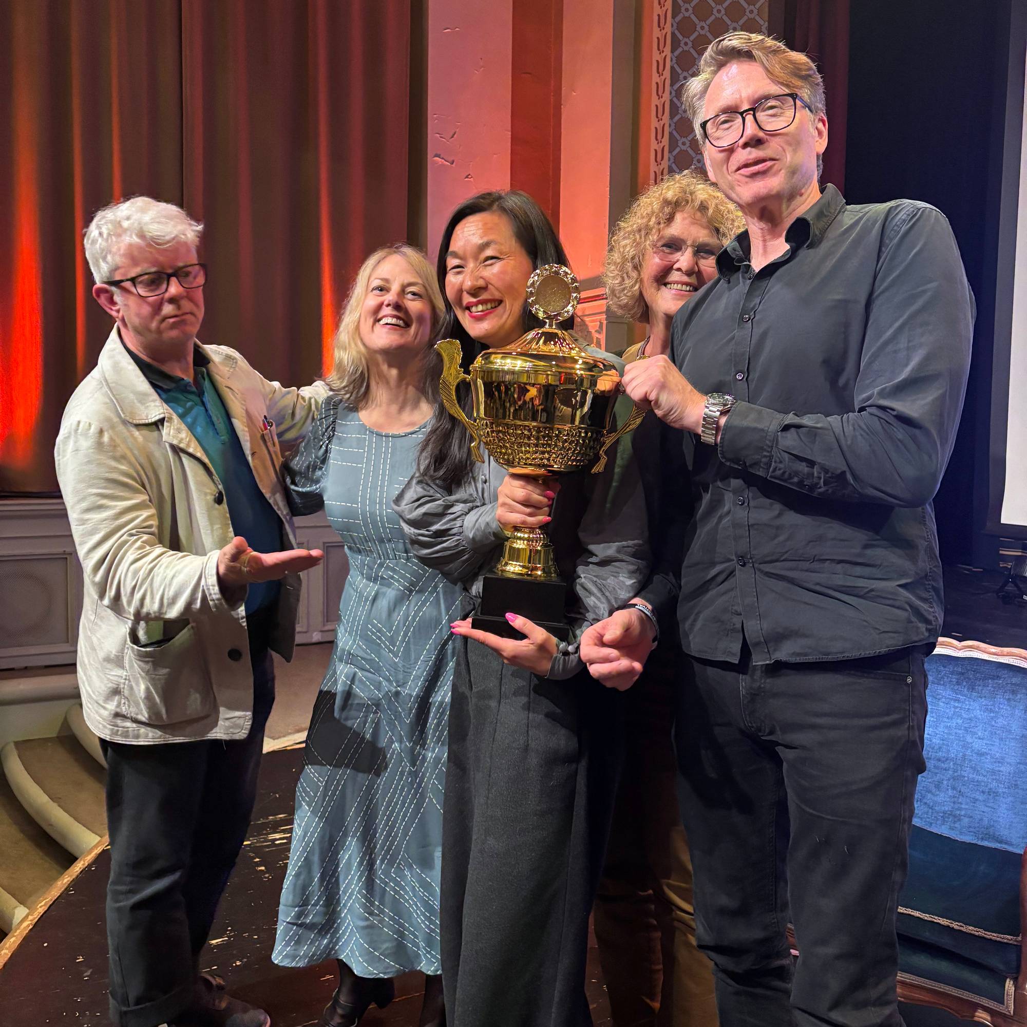 Vinnerlaget under litteraturquizen på LIllehammer