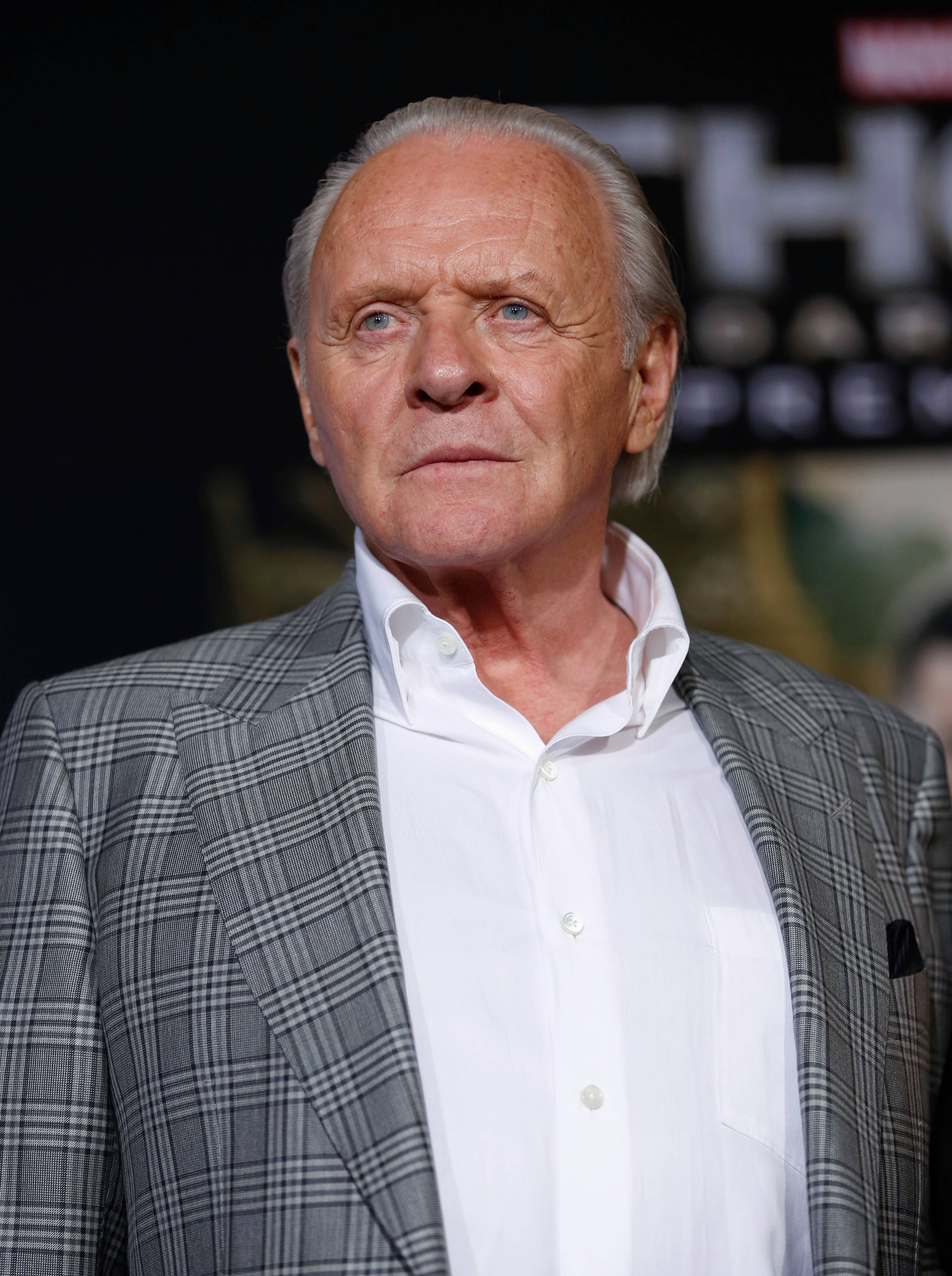 USA/ Cast member Hopkins poses at the premiere of "Thor: The Dark World" at El Capitan theatre in Hollywood, California