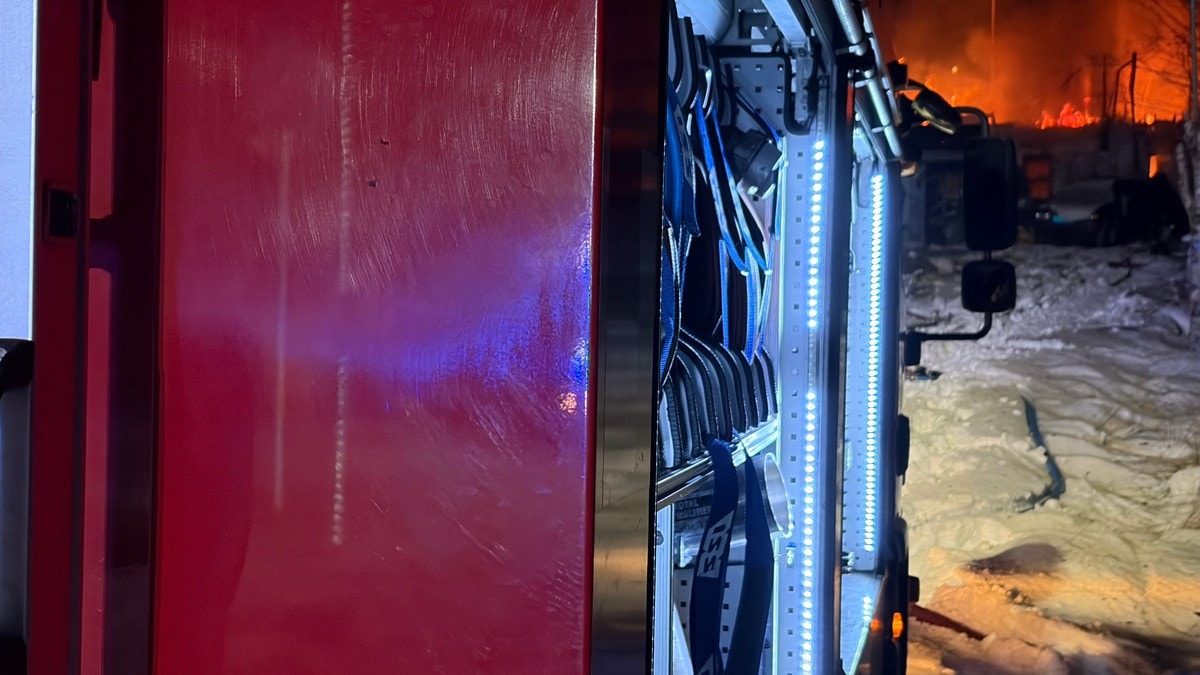 Funn av leivningar av menneske etter brann på Bømlo