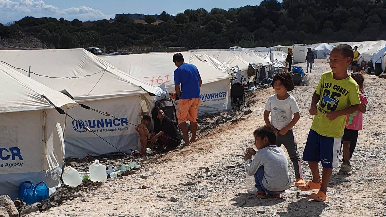 Ny flyktningleir Lesvos. 
