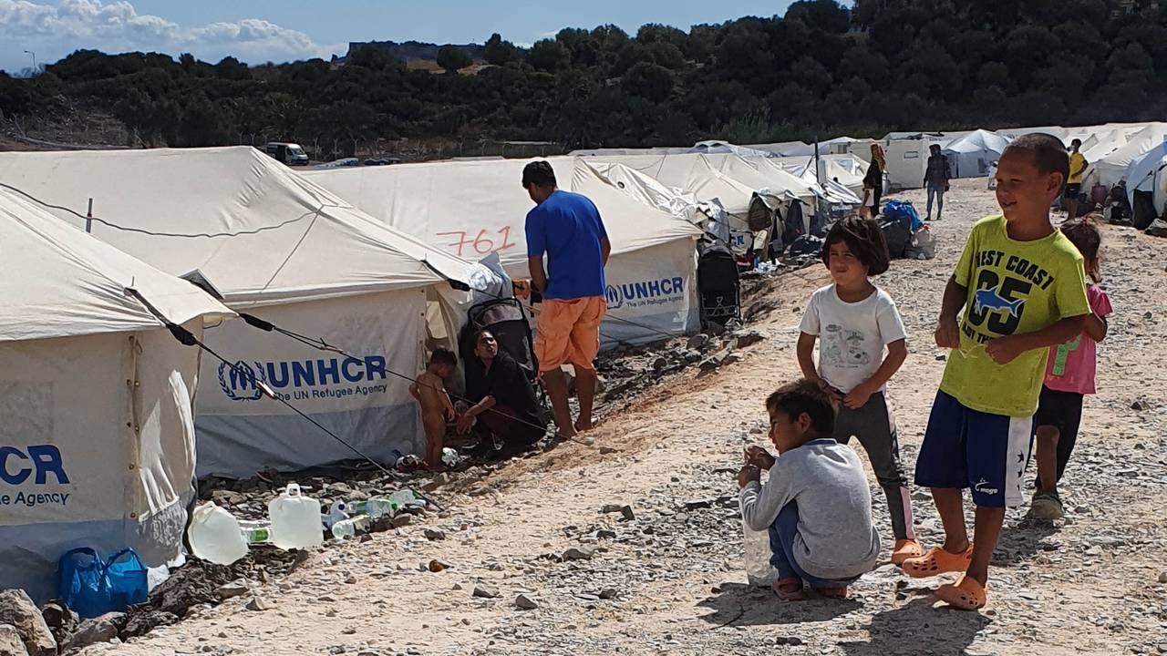 Ny flyktningleir Lesvos. Bildene har vi fått fra Barnepsykolog Katrin Glatz Brubakk.