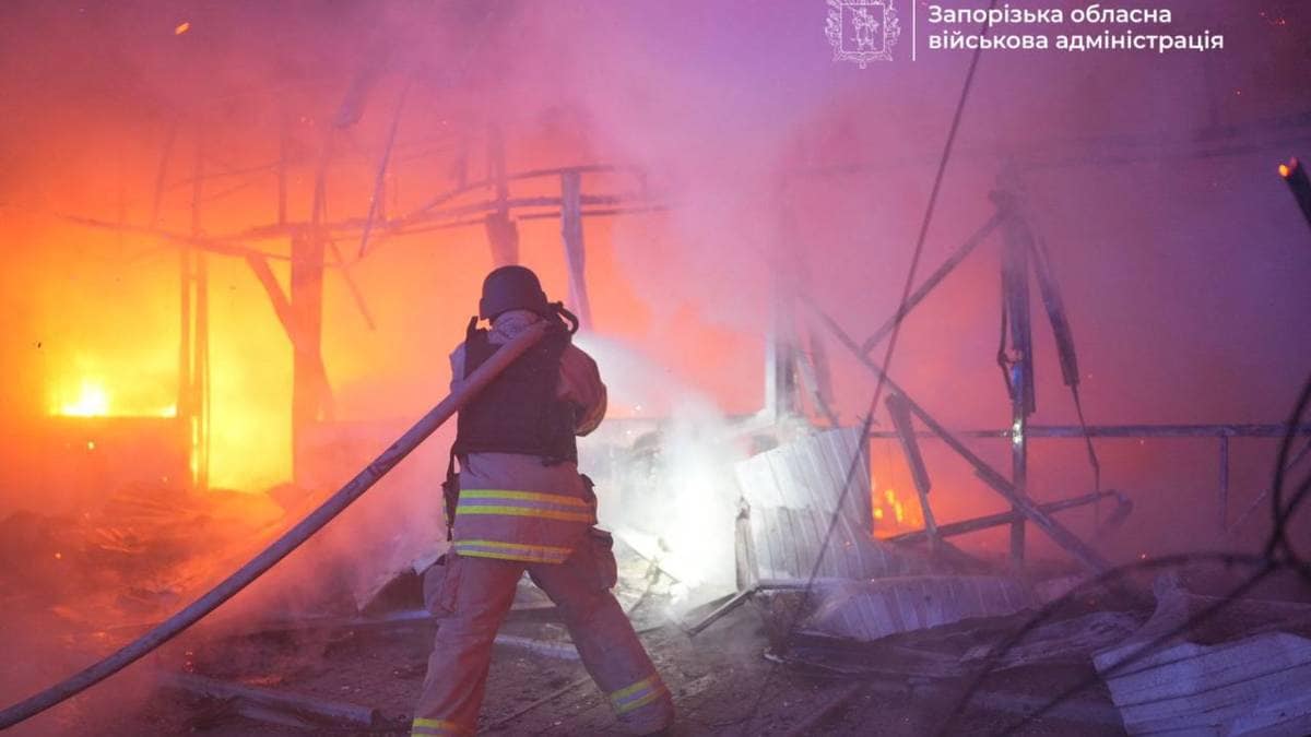 Fem personer drept i russisk angrep i Zaporizjzja