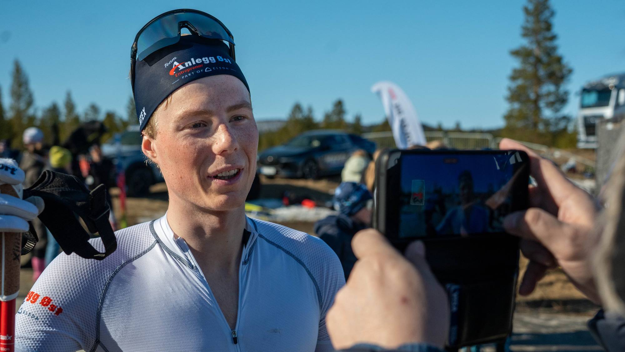 Einar Hedegart tok sølv på sprinten i NM i Os med tre bom.