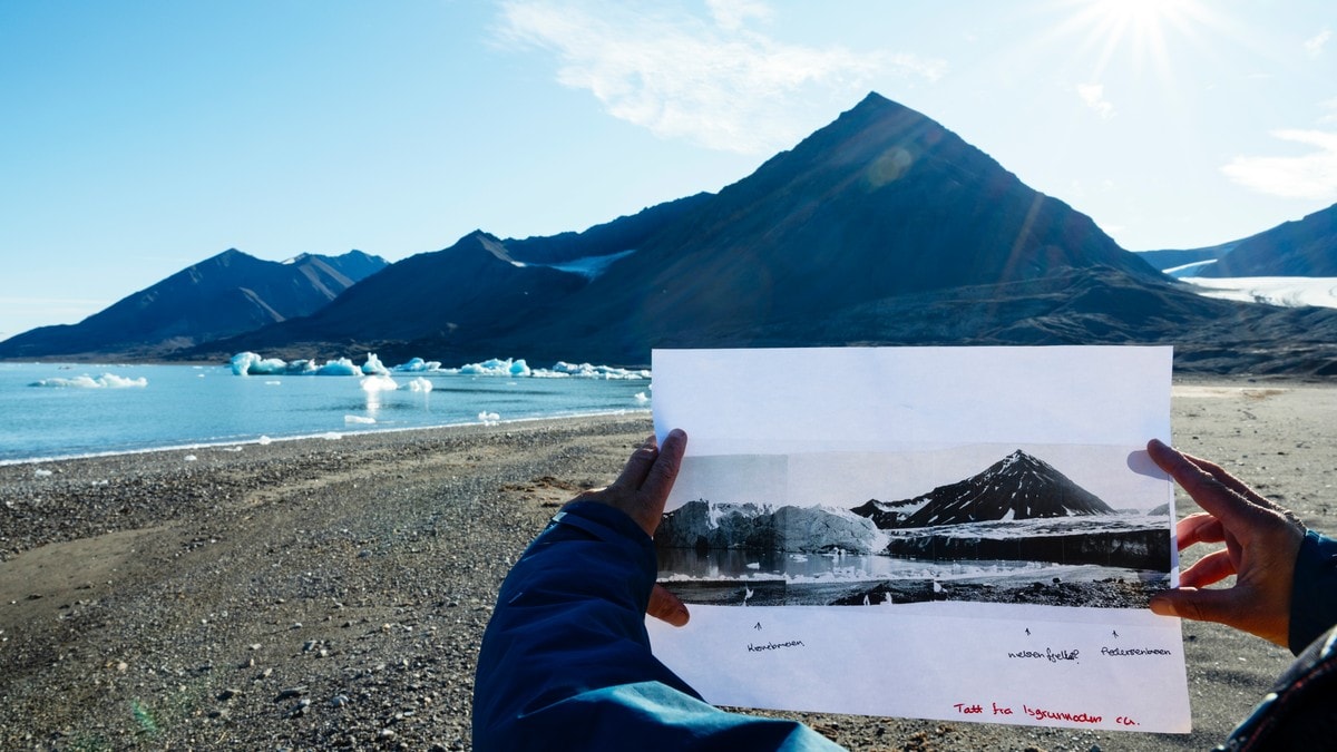 Ekstrem issmelting på Svalbard i fjor