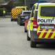 Foto: Heidi Karin Gilje Skog / NRK To politibiler og to ambulanser på stedet