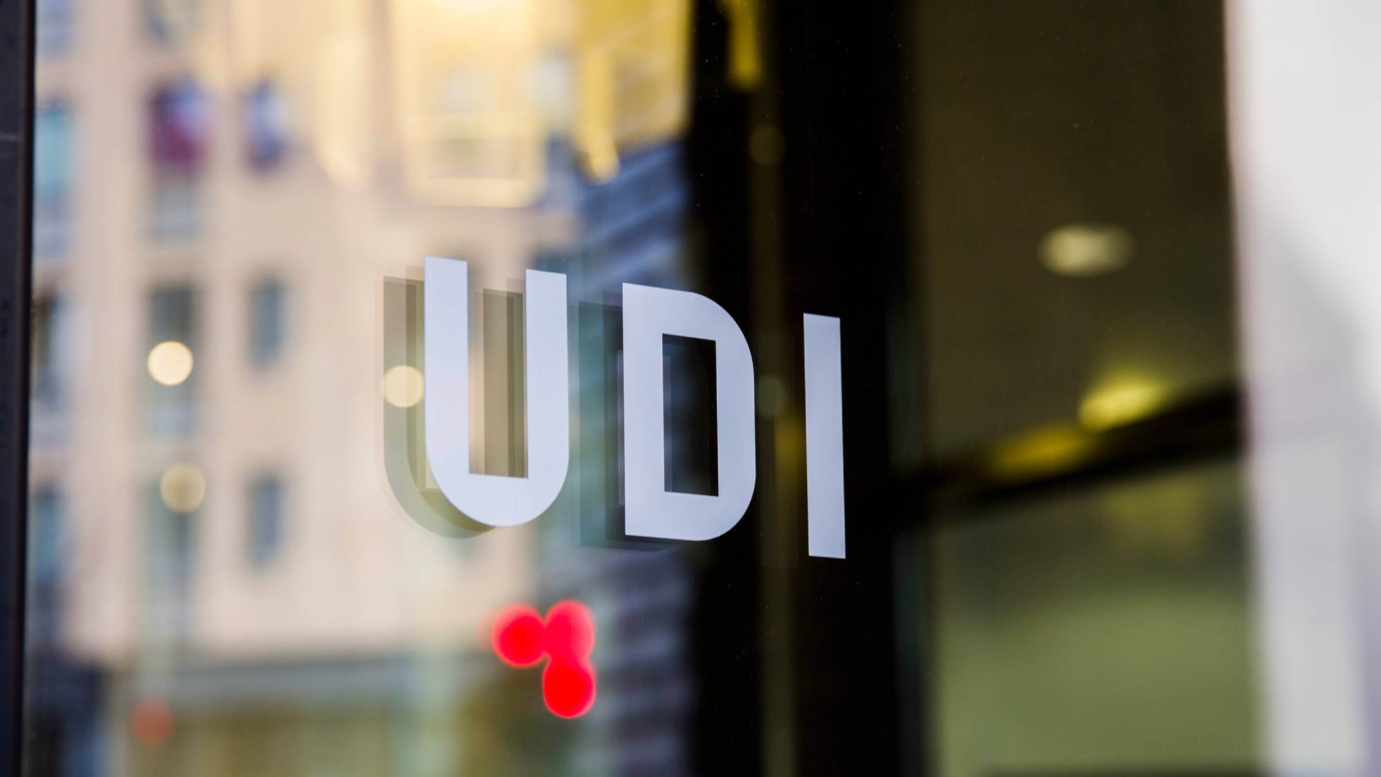 OSLO 20131104.
Skiltet med logo til UDI (utlendingsdirektoratet) i Hausmannsgata i Oslo
Foto: Berit Roald / NTB scanpix