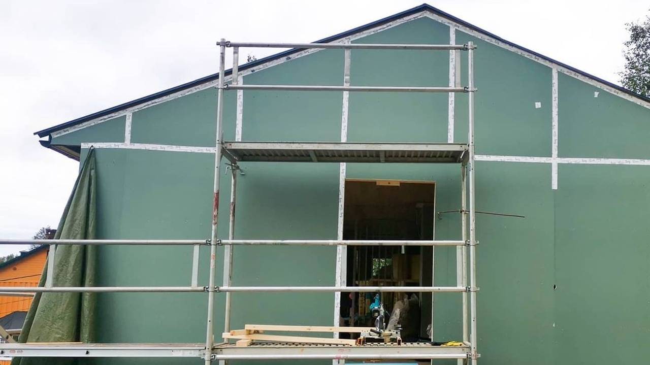 Hus under renovasjon