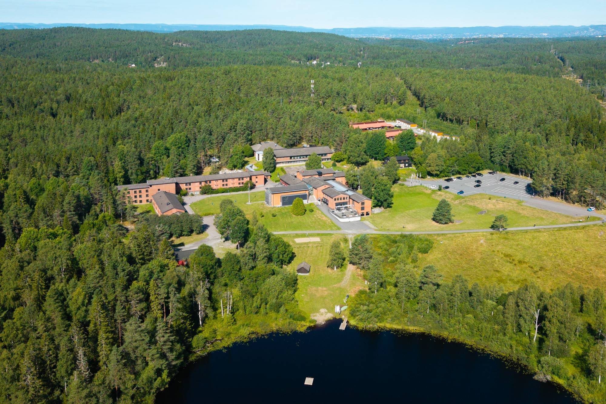 Bilde av tomta til Sørmarka Konferansehotell