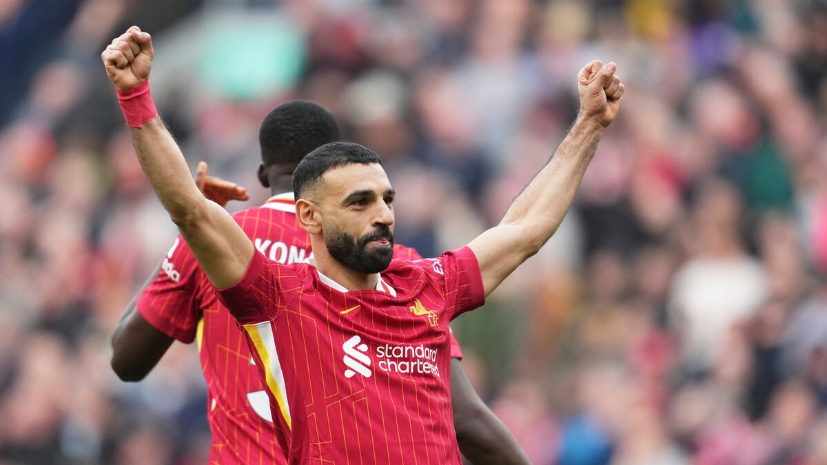Full Salah-jubel blant Liverpool-fansen: – Nyter livet mitt her