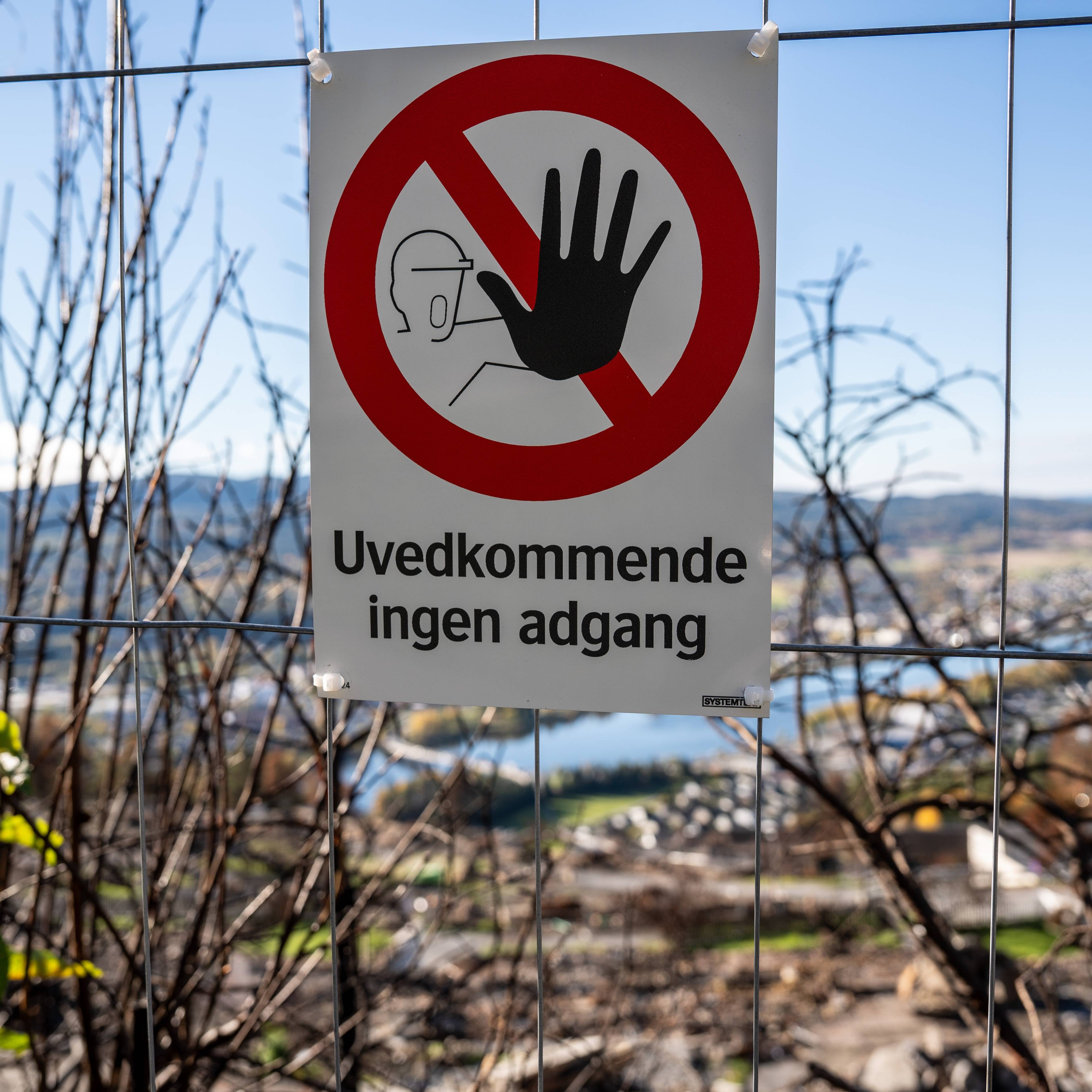 et forbudtskilt