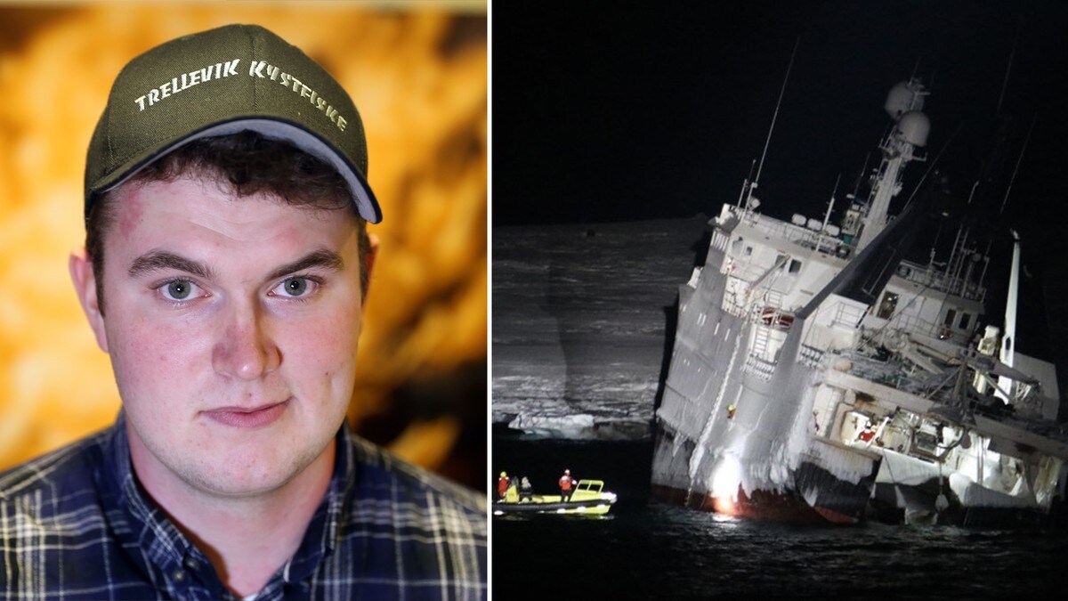 Anton (22) var om bord då trålaren grunnstøytte på Svalbard: – Det mest grufulle eg har vore med på