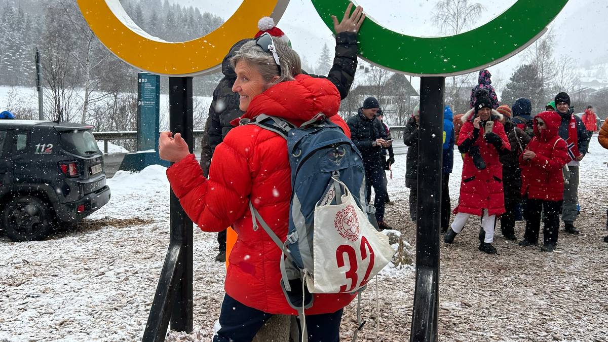 Vekker oppsikt når hun heier på sønnen i OL