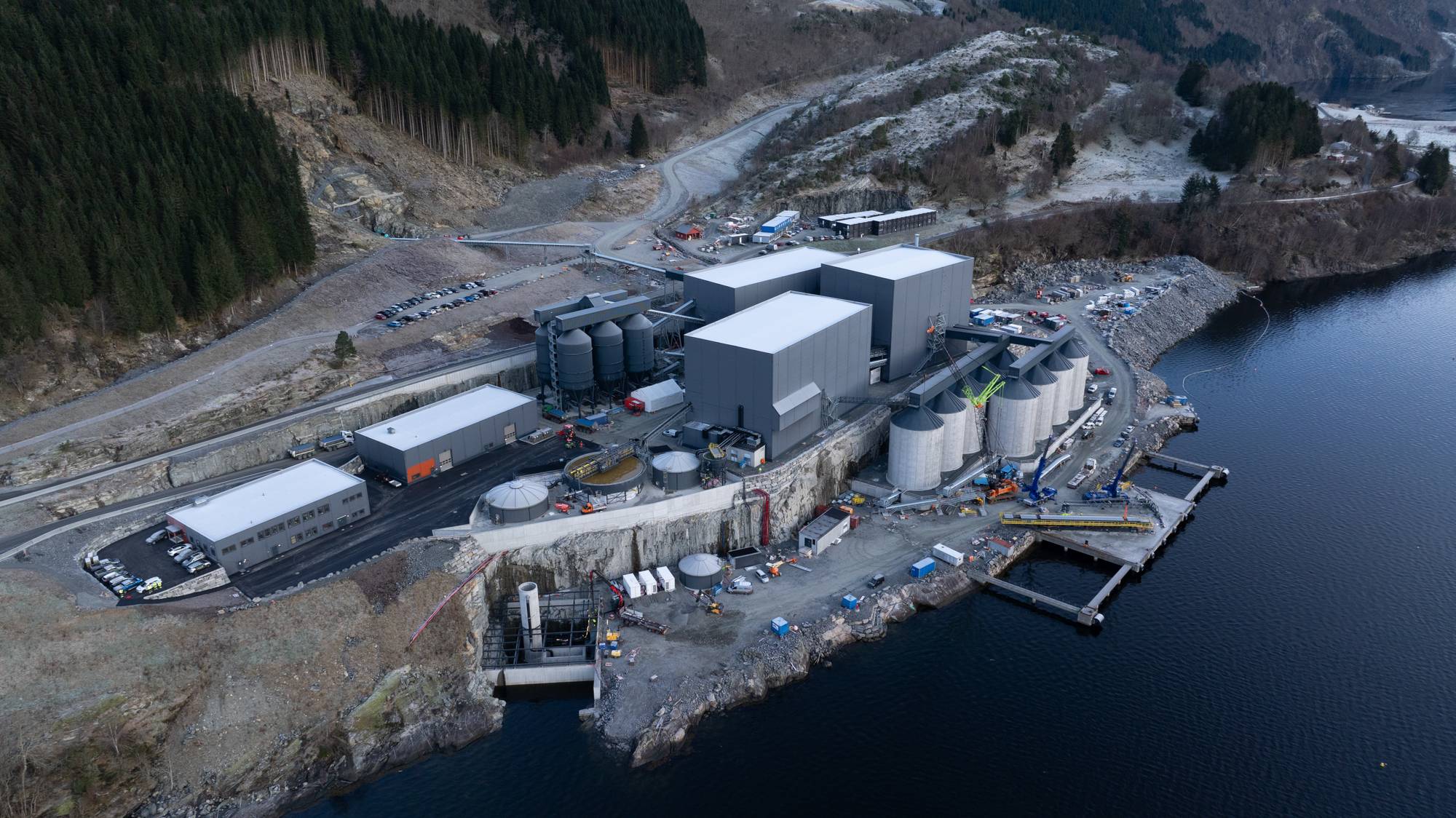 Dronebilete av Nordic Mining