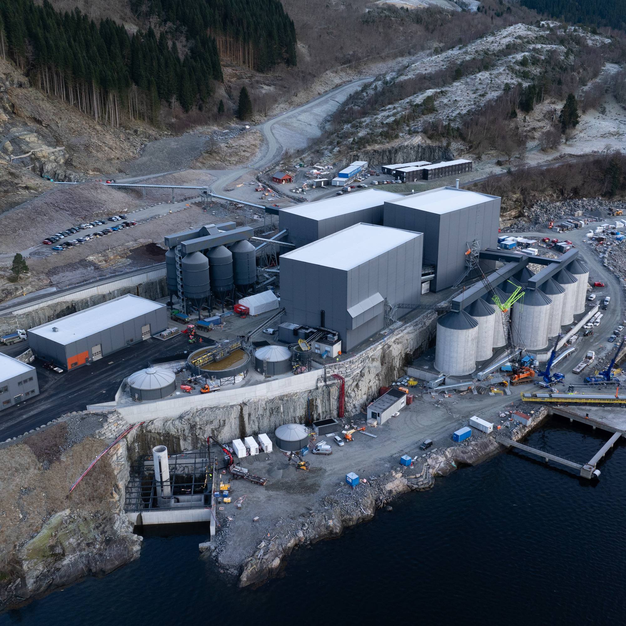 Dronebilete av Nordic Mining