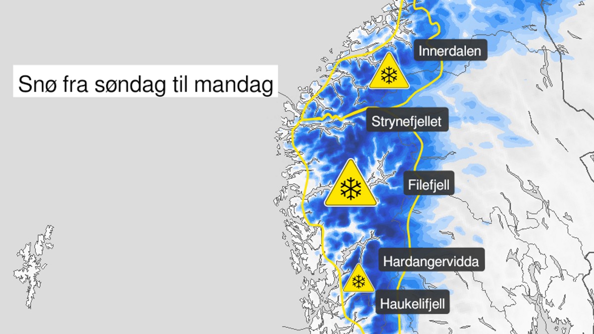 Vinteren kjem - i morgon dalar snøen